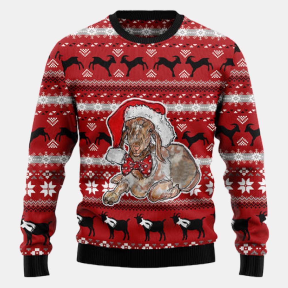 Santa Goat Ugly Sweater