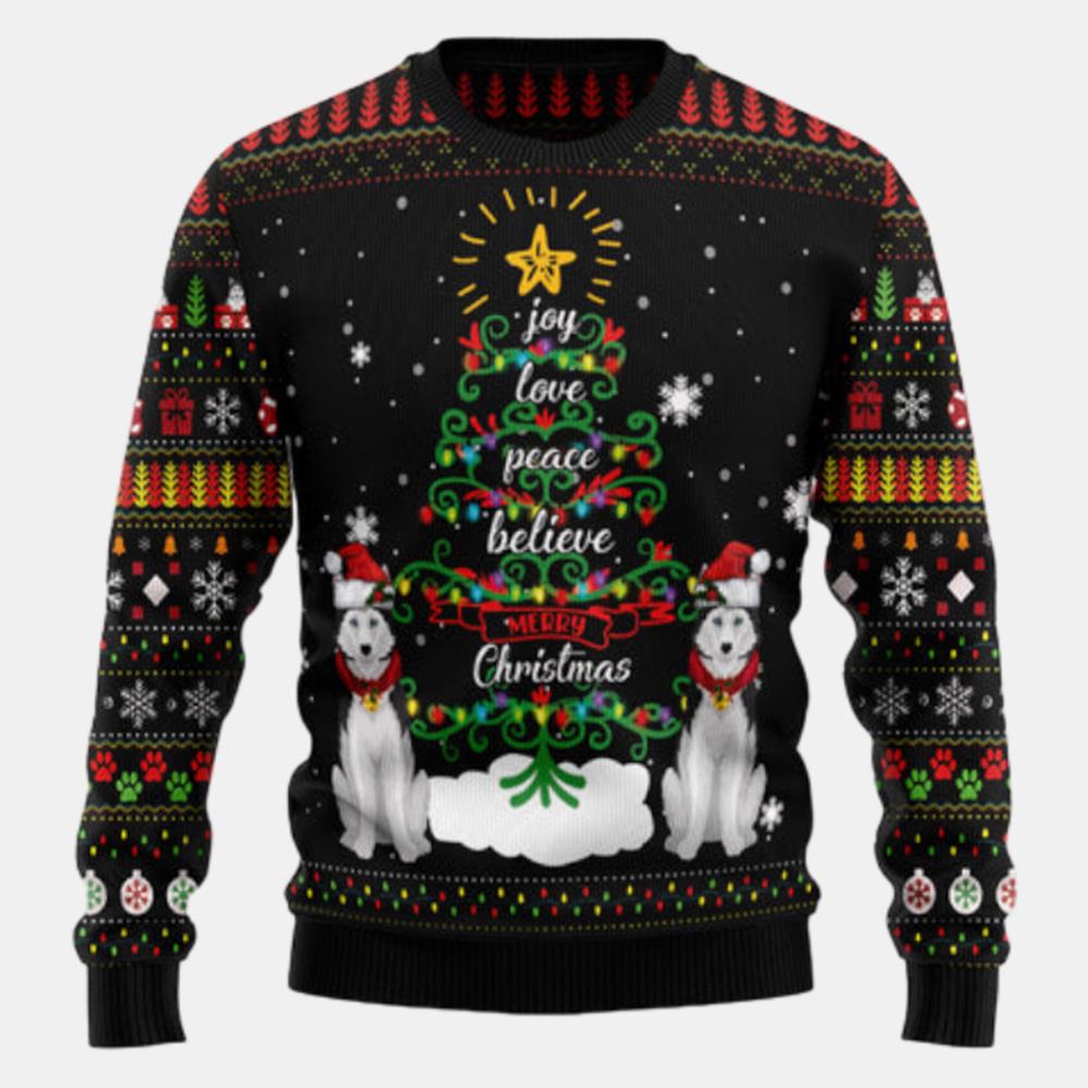 Siberian Husky Ugly Sweater
