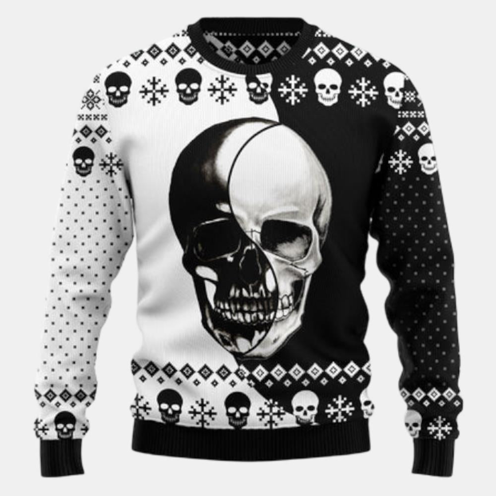 Skull Yinyang Ugly Sweater