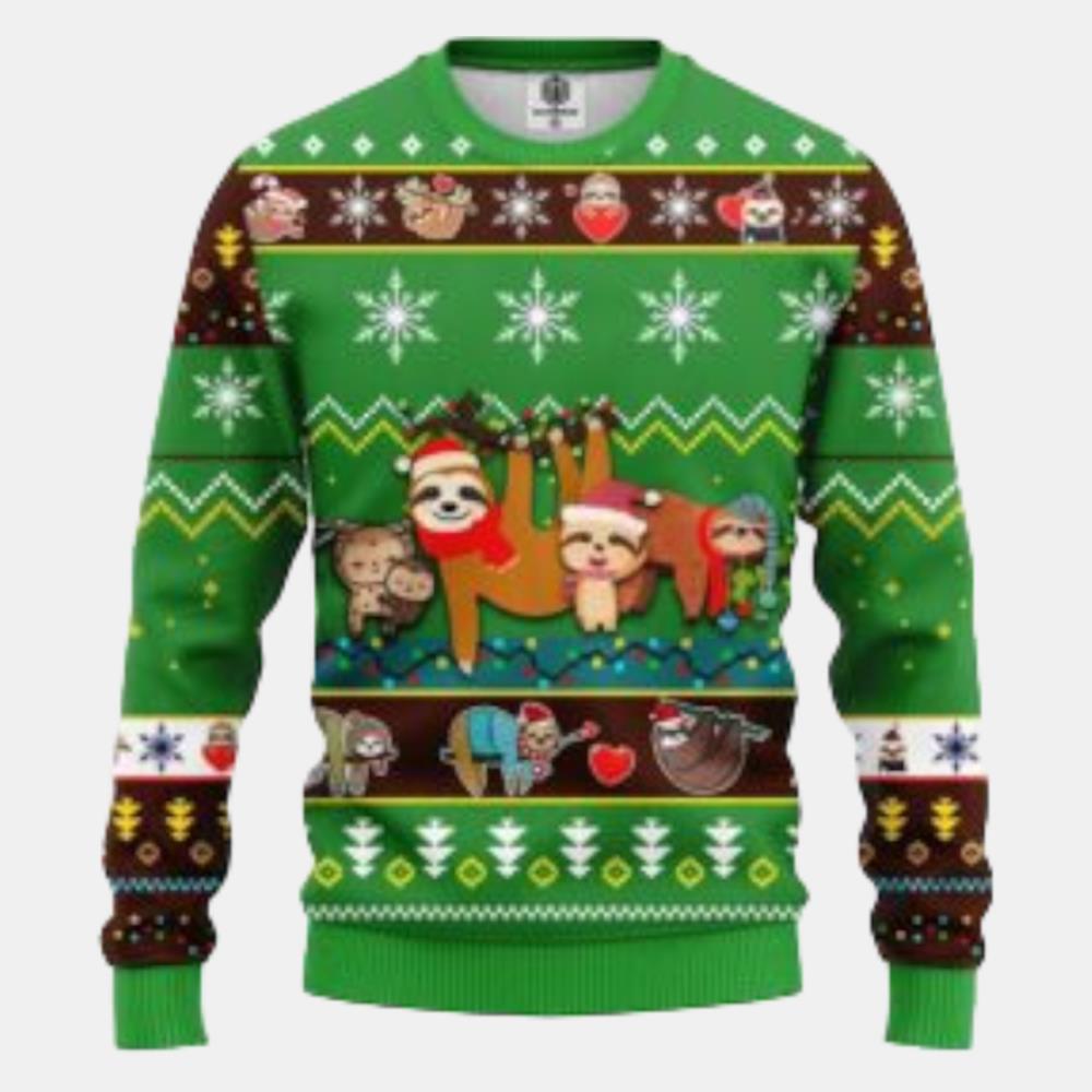Sloth Cute Noel Mc Ugly Sweater