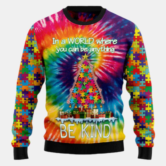 Autism Christmas Tree 1 Ugly Sweater