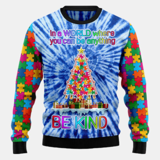 Autism Christmas Tree Ugly Sweater