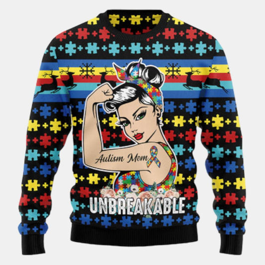 Autism Mom Ugly Sweater
