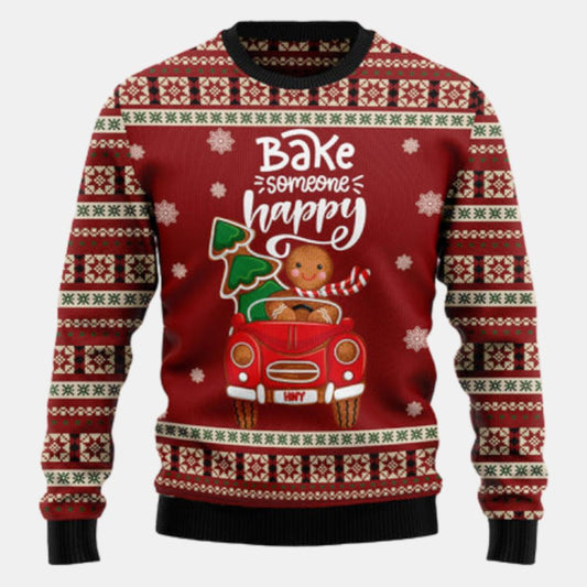 Bake Someone Happy Ugly Sweater