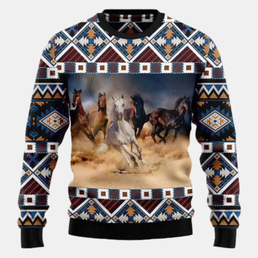 Beautiful Horses Ugly Sweater