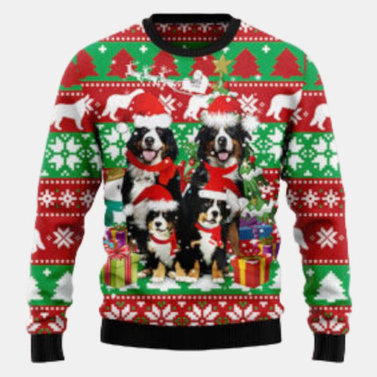 Bernese Mountain Dog Family Dog Lover Ugly Sweater
