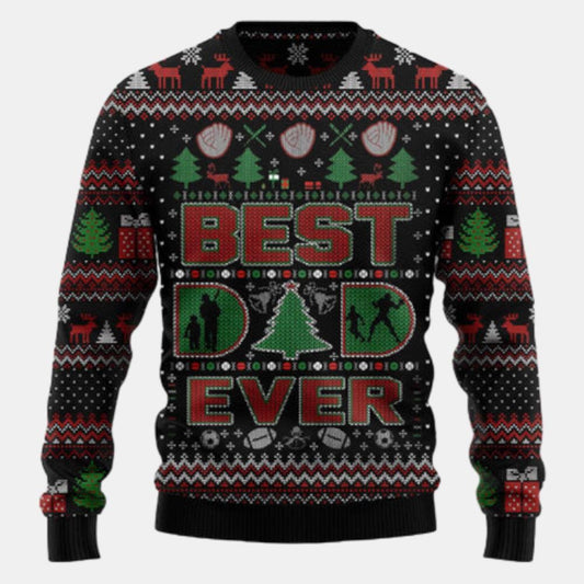 Best Dad Ever Ugly Sweater