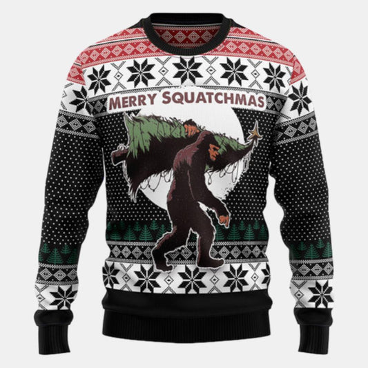 Bigfoot Squatchmas Ugly Sweater