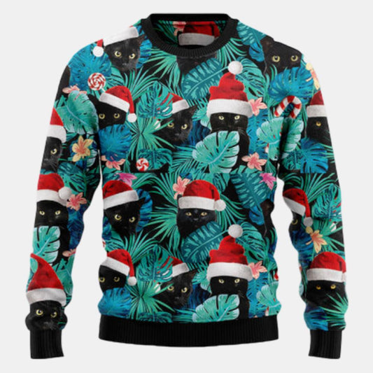 Black Cat 1 Ugly Sweater