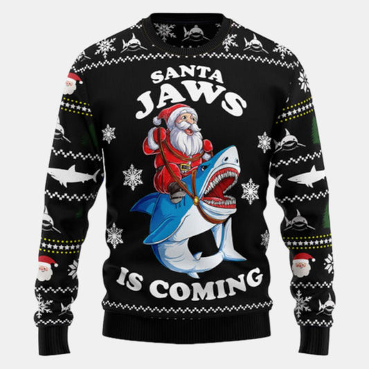 Santa Jaws Ugly Sweater