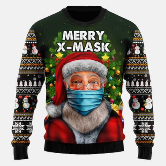 Santa Merry Xmas Ugly Sweater
