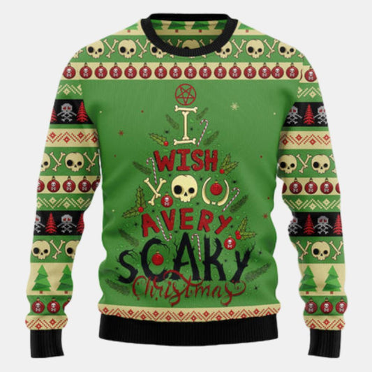 Scary Christmas Ugly Sweater