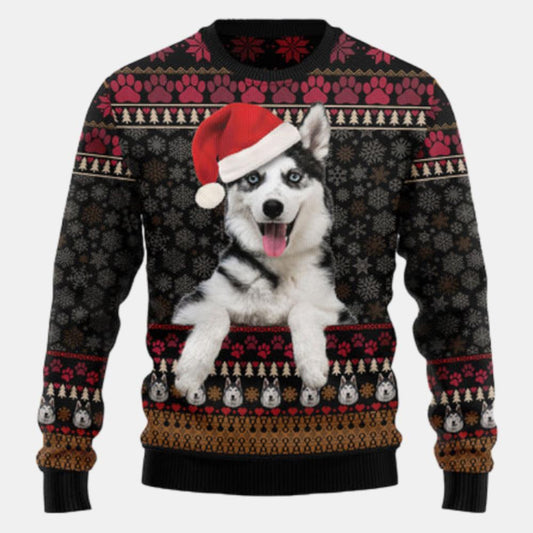Siberian Husky Christmas 1 Ugly Sweater