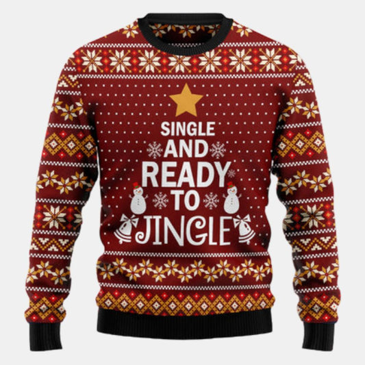 Single And Ready To Jingle Ugly Sweater