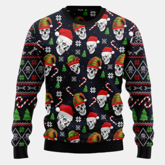 Skull Face Ugly Sweater