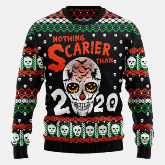 Skull Nothing Scarier Than Ugly Sweater