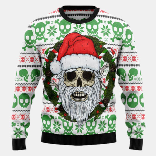 Skull Santa Clause Ugly Sweater