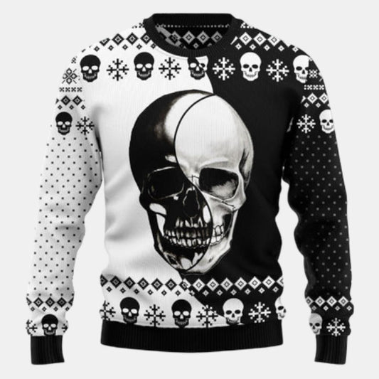 Skull Yinyang Ugly Sweater