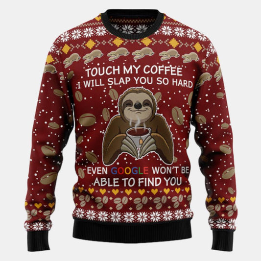 Sloth Coffee Ugly Sweater