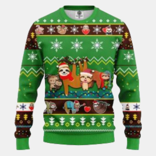 Sloth Cute Noel Mc Ugly Sweater