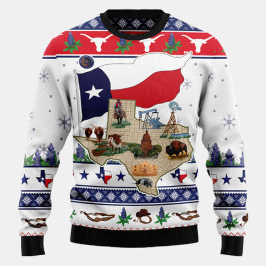 Texas Our Texas Bluebonnet Ugly Sweater
