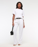 Tailored Linen-Blend Wide Leg Pants