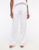 Tailored Linen-Blend Wide Leg Pants